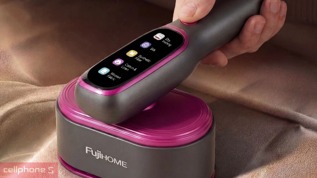 Kích thước bàn ủi hơi nước Fujihome SI718AB 1200W