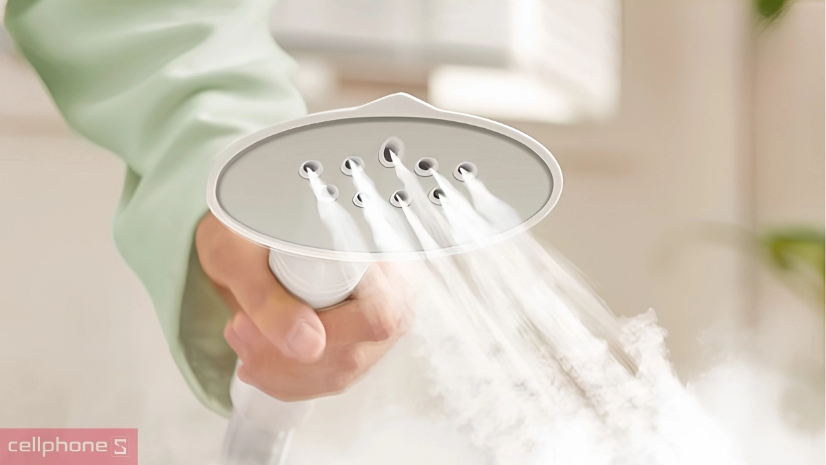 Mặt đế hợp kim nhôm của Bàn ủi hơi nước đứng Fujihome SI18DBW