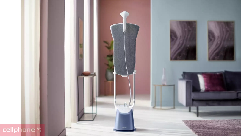 Bàn ủi hơi nước đứng Philips GC625/29 2400W: công suất mạnh mẽ, mặt đế OptimalTEMP