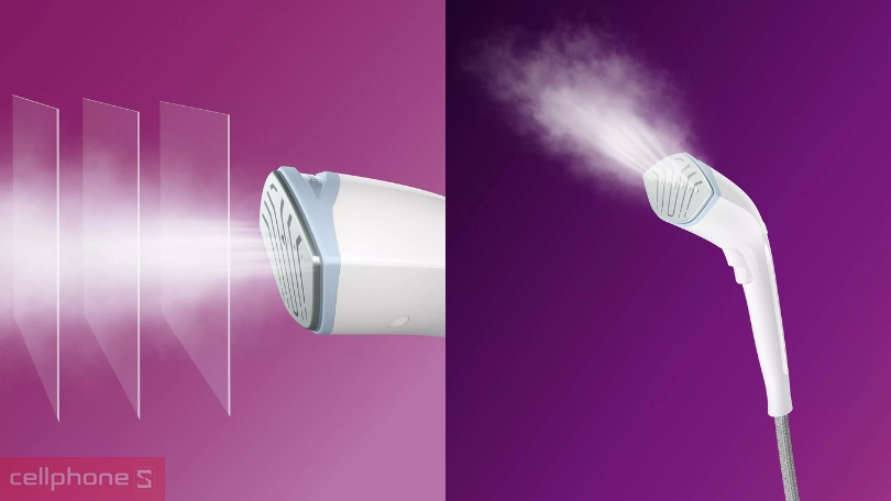 Bàn ủi hơi nước đứng Philips GC625/29 2400W: công suất mạnh mẽ, mặt đế OptimalTEMP