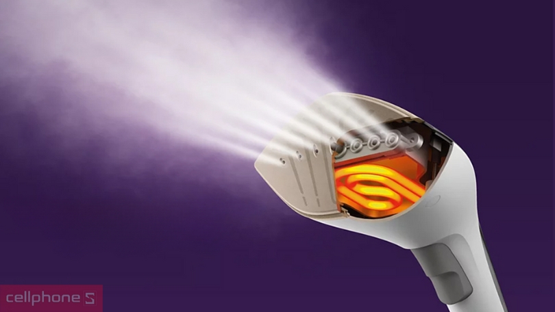 Bàn ủi hơi nước đứng Philips GC628/80 2400W bình chứa nước lớn mang đến trải nghiệm là ủi liền mạch