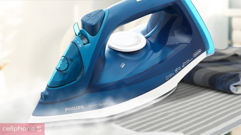 Bốn chức năng ủi cùng tính năng phun hơi tăng cường giúp thấm sâu hơn