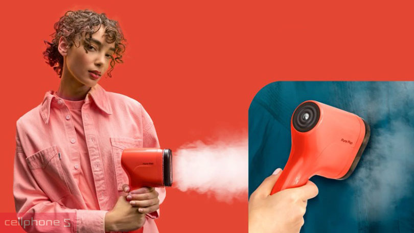 Tốc độ ủi và khả năng làm mềm vải của bàn ủi hơi nước cầm tay Pure Pop Tefal DT2020E1