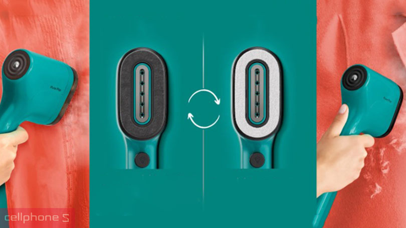 Khả năng hỗ trợ diệt khuẩn và loại bỏ sơ vải của bàn ủi hơi nước cầm tay Pure Pop Tefal DT2020E1