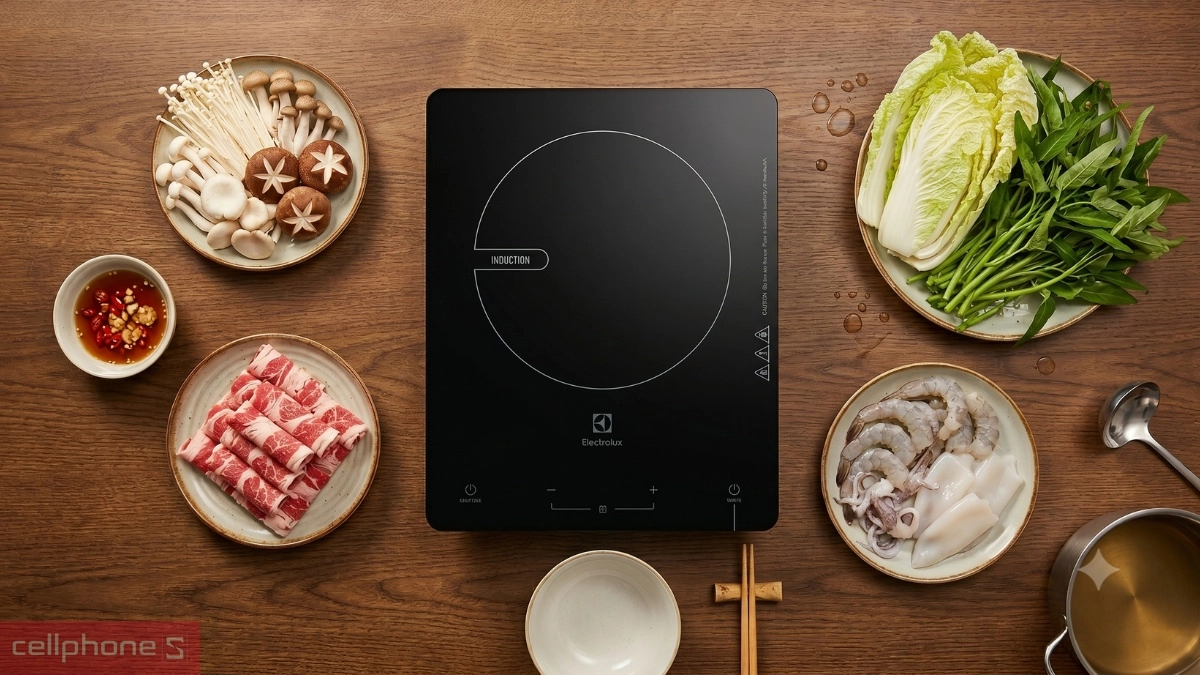 Thiết kế bếp từ Electrolux ETD29MKC 2000W
