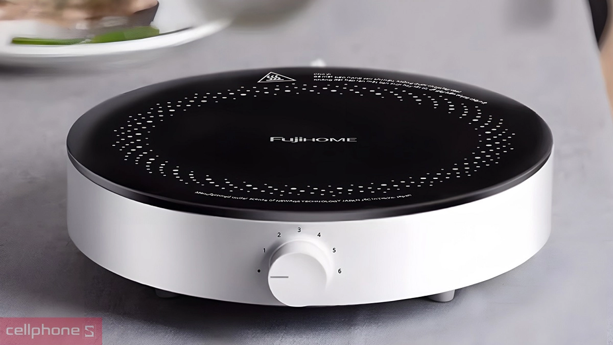 Thiết kế mặt Ceramic của Bếp từ đơn Fujihome IC-H02
