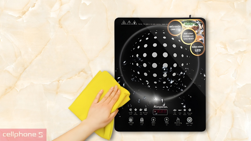 Hướng dẫn vệ sinh bếp Kangaroo KG18IH1 đúng cách