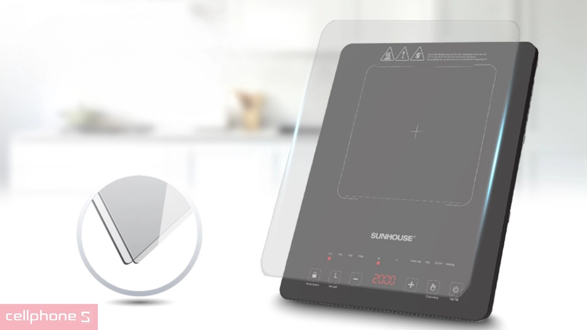 Thiết kế bếp từ đơn cảm ứng Sunhouse SHD6805