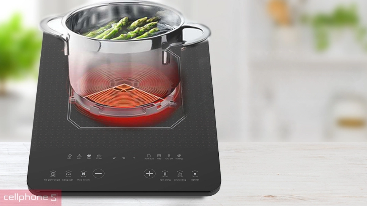 Công nghệ nấu hiện đại của bếp từ đơn Sunhouse SHD6802