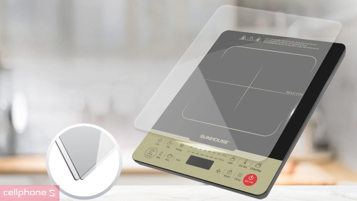 Thiết kế bếp từ Sunhouse SHD6867