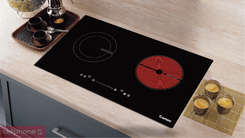 Bếp điện từ kết hợp với bếp hồng ngoại