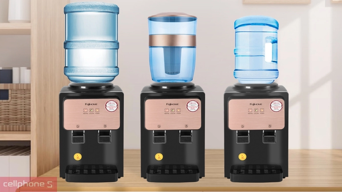 Bình nước 11 - 20L của Cây nước nóng lạnh để bàn Mini FujiHome WD03E