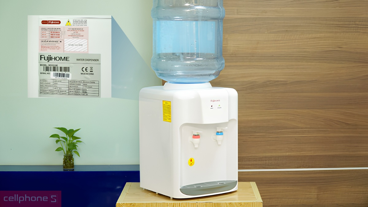 Kiểm định chất lượng của Cây nước nóng lạnh để bàn Mini Fujihome WD5510E