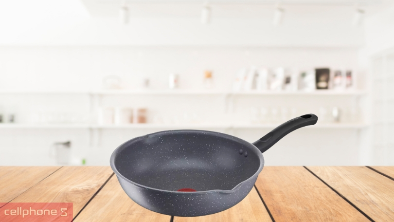 Chảo chống dính sâu lòng Tefal Cook Healthy 28cm - Chống dính tốt với công nghệ cảm biến nhiệt thông minh