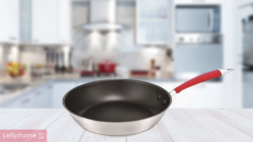 Chảo inox chống dính đáy từ Elmich 26CM - Kết cấu 5 lớp, giữ nhiệt tốt 