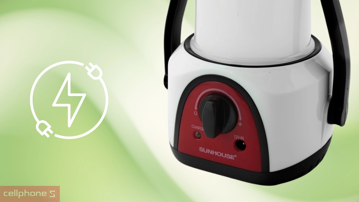 Công suất đèn tích điện đa năng 360 Sunhouse SHE-6848LA