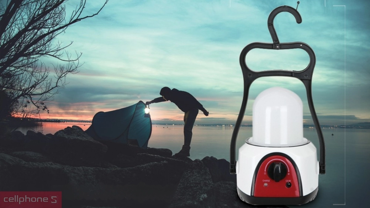 Thiết kế đèn tích điện đa năng 360 Sunhouse SHE-6848LA