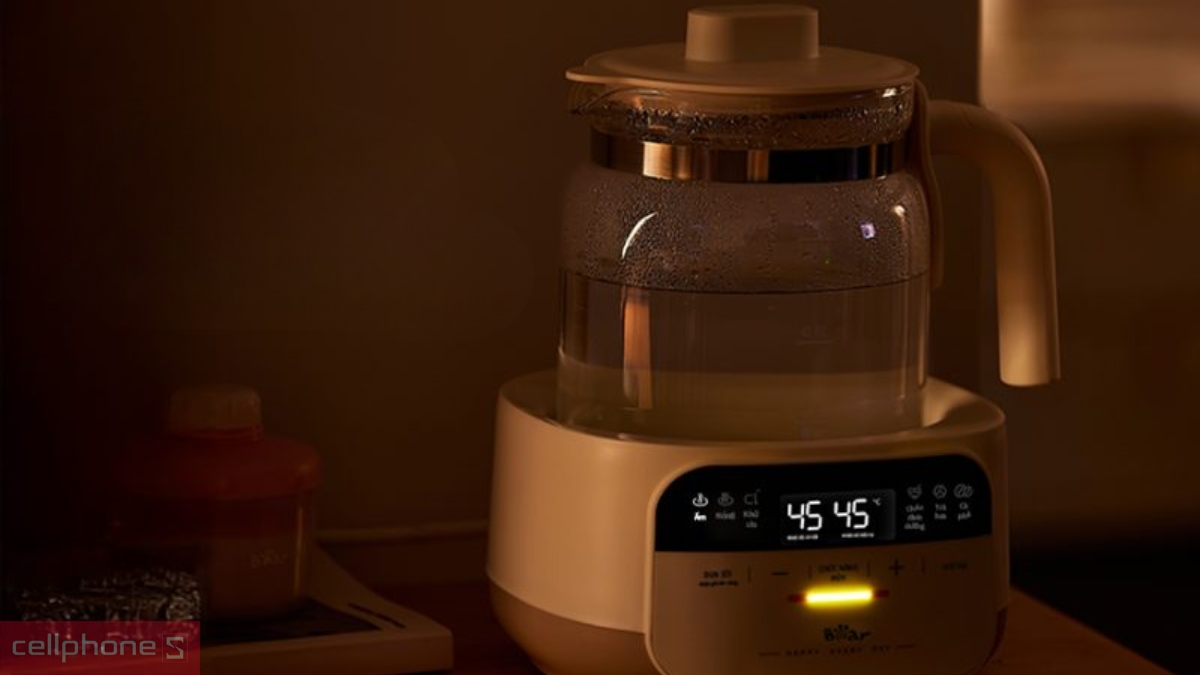 Khả năng giữ ấm máy đun nước pha sữa Bear WW-5H12N