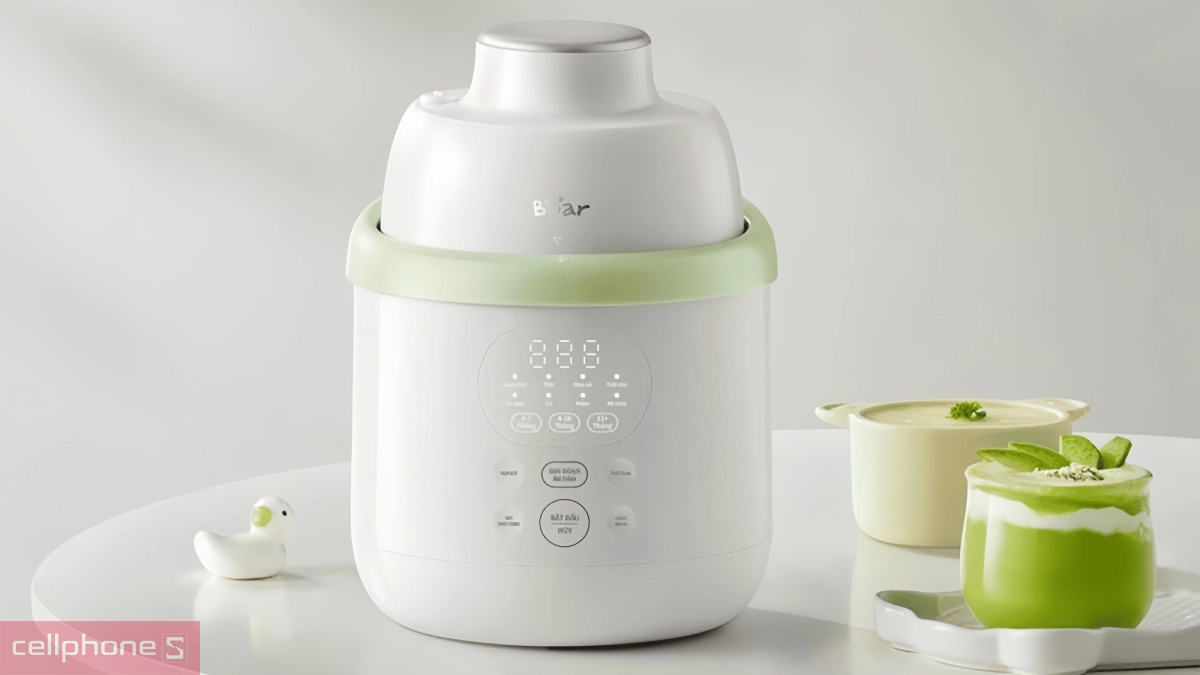 Thiết kế nhỏ gọn của máy xay nấu thức ăn Bear 0.35L BFM-045KN