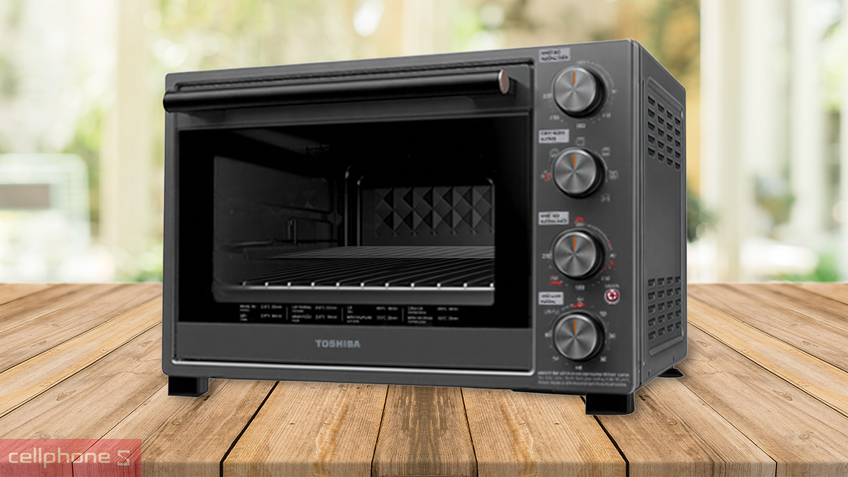 Khoang lò thép không gỉ của Lò nướng Toshiba TL-MC40EZF(GR)