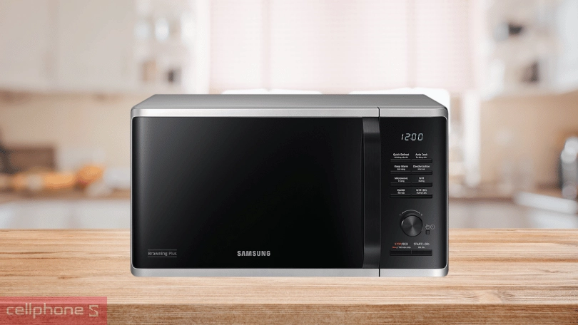 Các tính năng hữu ích của lDung tích, chế độ nấu và công suất của lò vi sóng Samsung MG23K3515AS