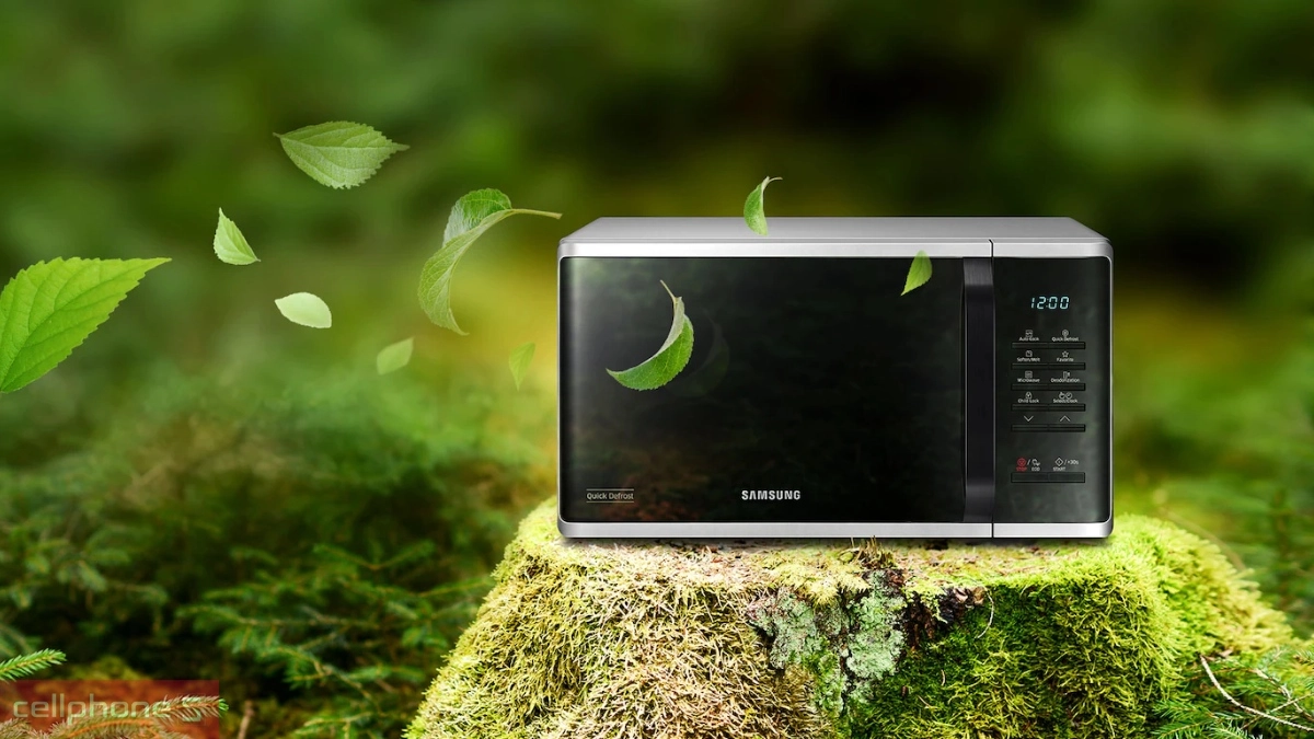 Lò vi sóng Samsung MS23K3513AS/SV 23L có chế độ ECO tiết kiệm điện