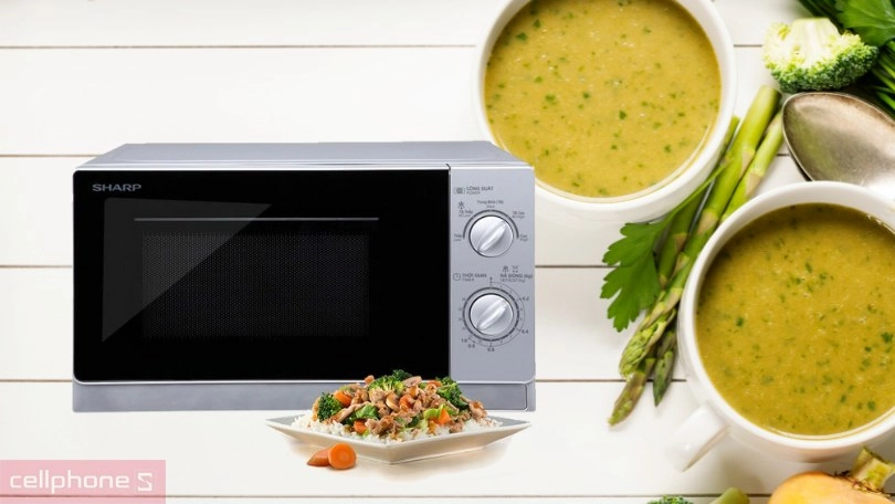 Đánh giá lò vi sóng Sharp R-202VN-S 20L