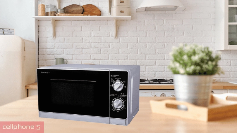 Thiết kế lò vi sóng Sharp 20L R-205VN-S