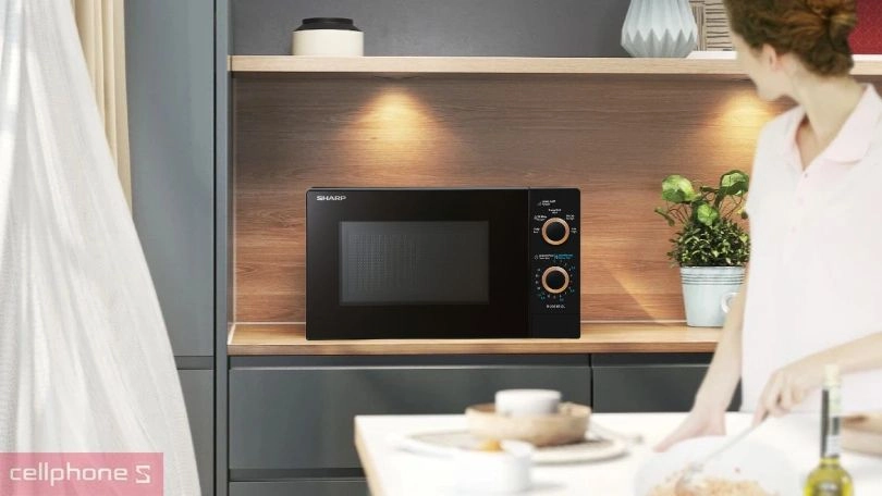 Thiết kế lò vi sóng Sharp R-2031E CH 20L