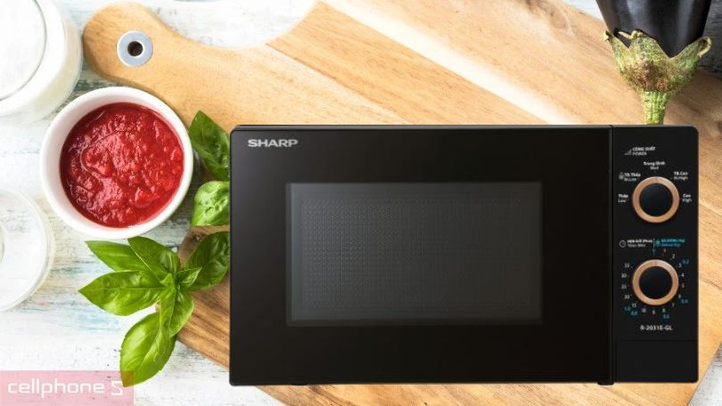 Thiết kế lò vi sóng Sharp R-2031E CH 20L