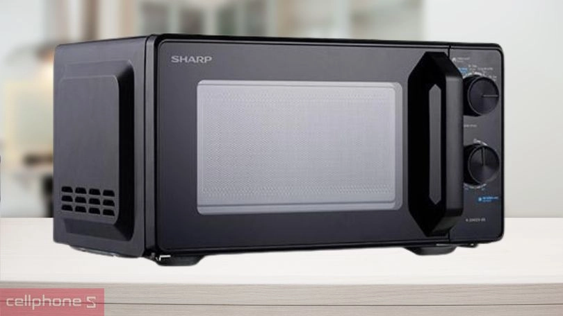 Thiết kế lò vi sóng Sharp R-2040EH-BK 20L