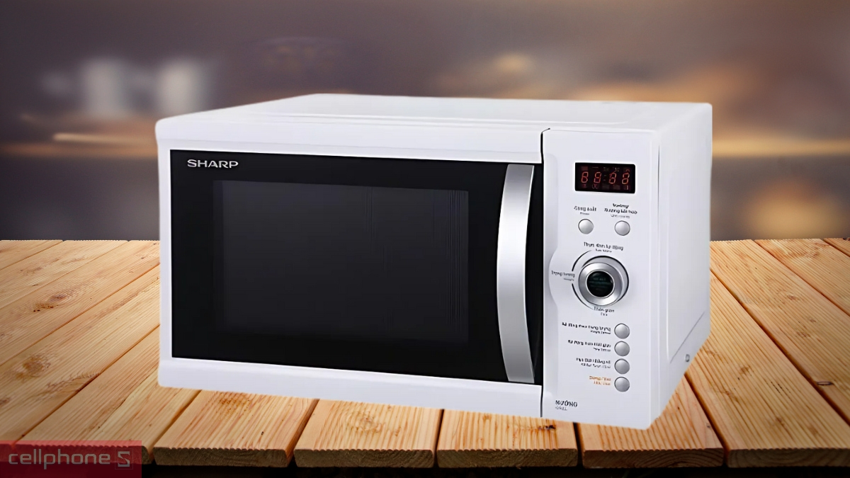 Thiết kế lò vi sóng Sharp R-G371VN-W