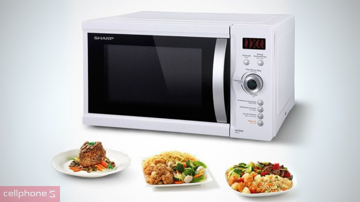 Công suất vận hành của lò vi sóng Sharp R-G371VN-W