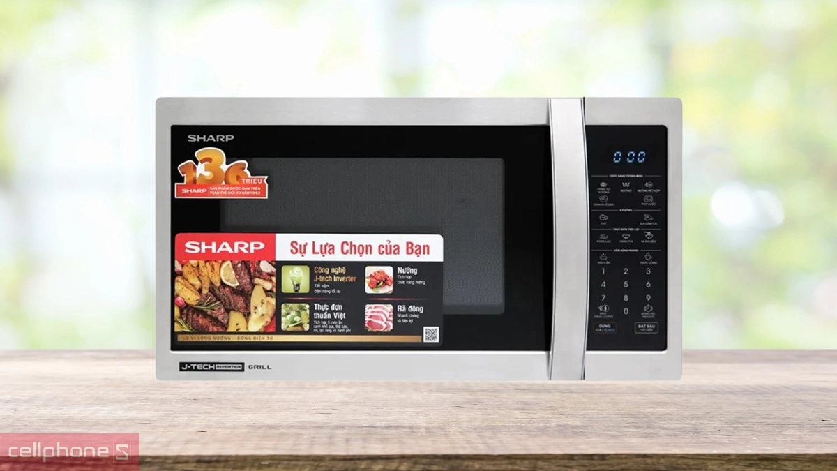 Công suất vận hành của lò vi sóng Sharp R-G52XVN-ST