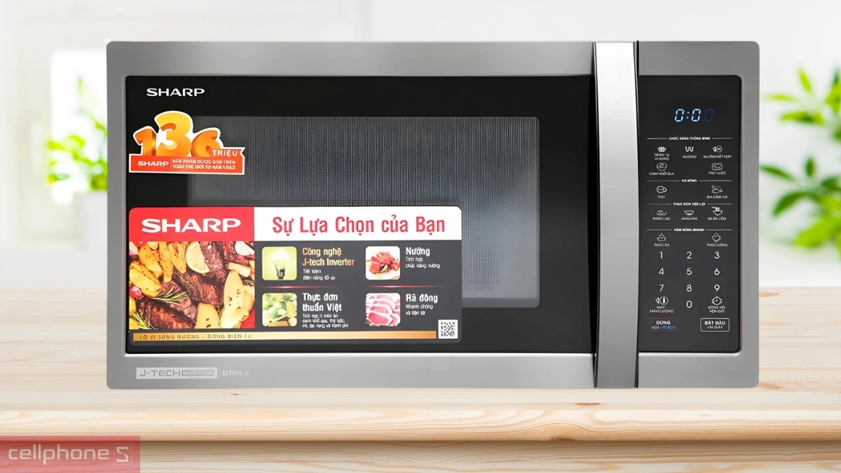 Thiết kế lò vi sóng Sharp R-G728XVN-BST