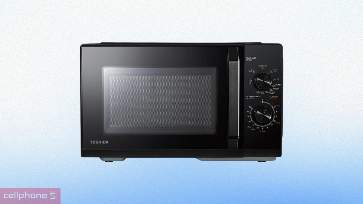 Thiết kế mặt kính của Lò vi sóng có nướng Toshiba 25L MW3-MG25PE(BK)