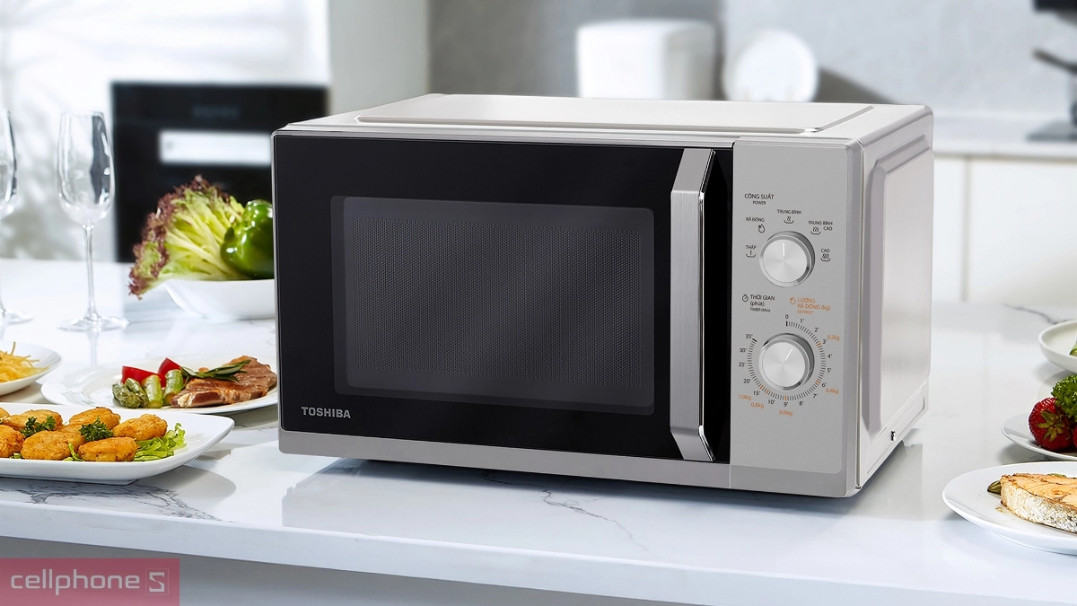 Thiết kế lò vi sóng Toshiba 25L MW3-MM25PE(SV)