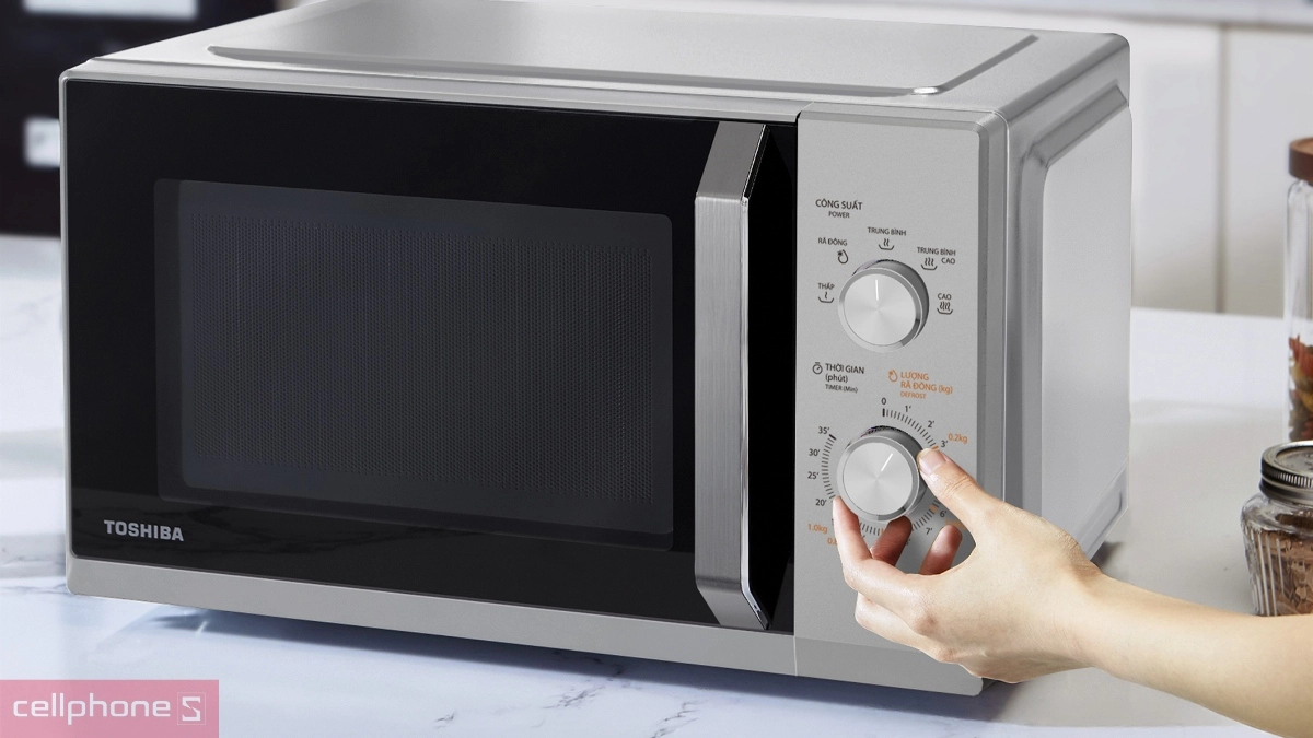 Chế độ rã đông lò vi sóng Toshiba 25L MW3-MM25PE(SV)