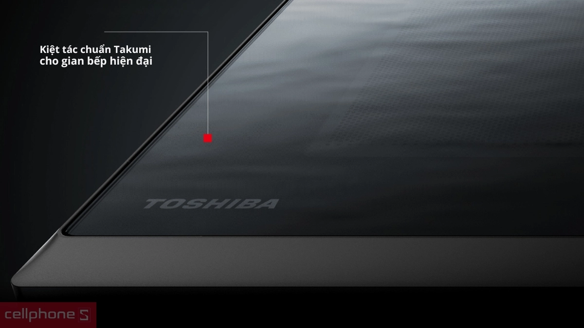 Thiết kế mặt gương đen sang trọng của Lò vi sóng Toshiba 26L MW3-EM26PE(BM)VN