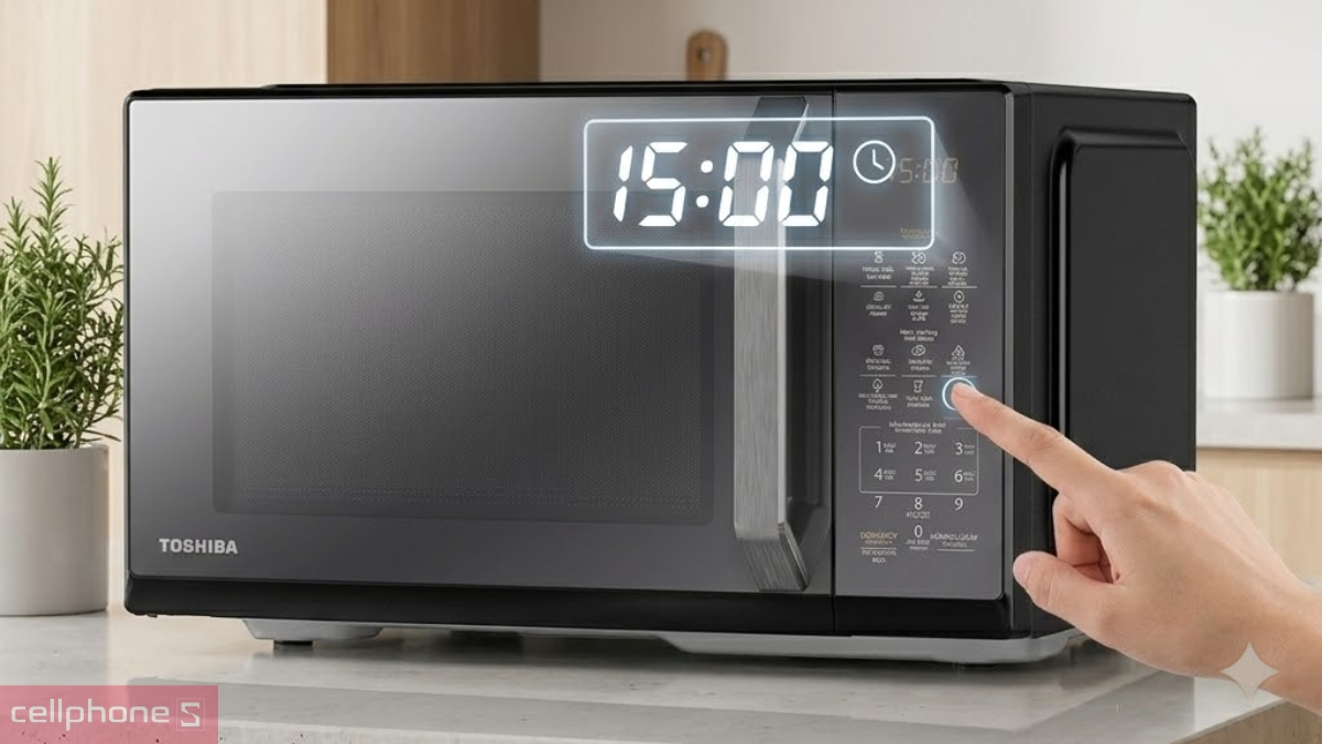 Bảng điều khiển điện tử trực quan của Lò vi sóng Toshiba 26L MW3-EM26PE(BM)VN