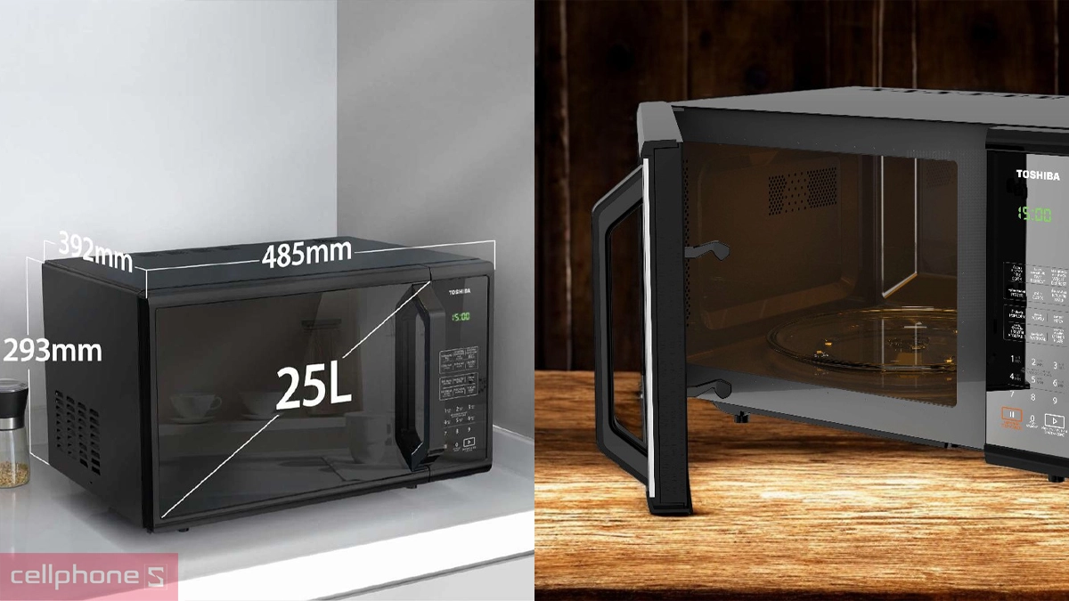 Dung tích lò vi sóng Toshiba MM-EM25PE(BM)