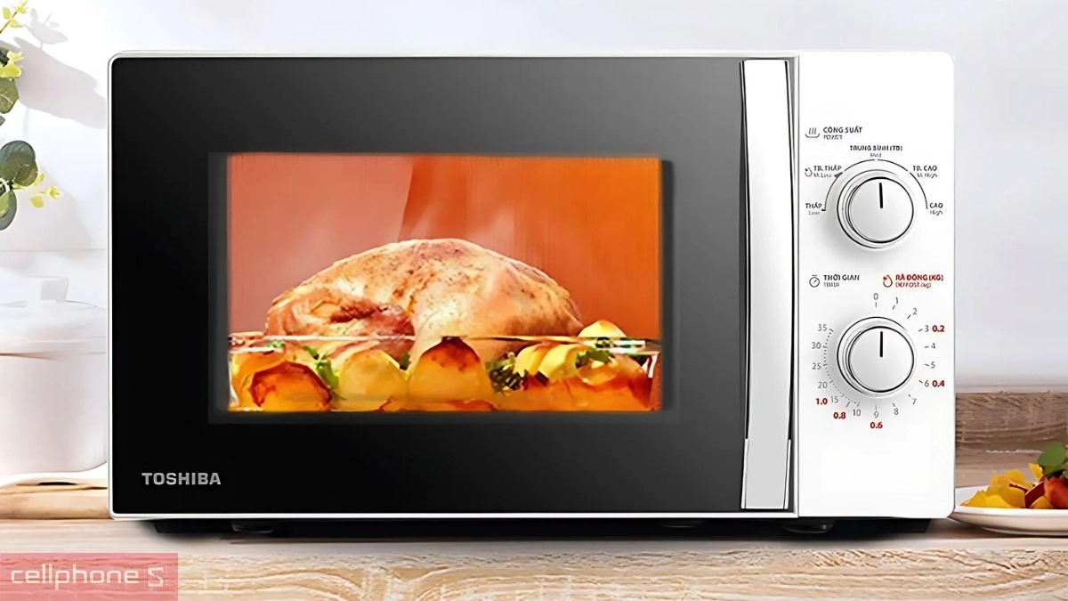 Thiết kế, màu sắc của lò vi sóng Toshiba MWP-MM20P(WH)