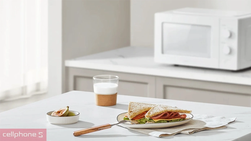 Thiết kế, chất liệu lò vi sóng thông minh Xiaomi Microwave Oven EU