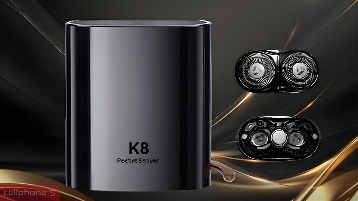 Thiết kế đầu cạo thay thế máy cạo râu Enchen K8