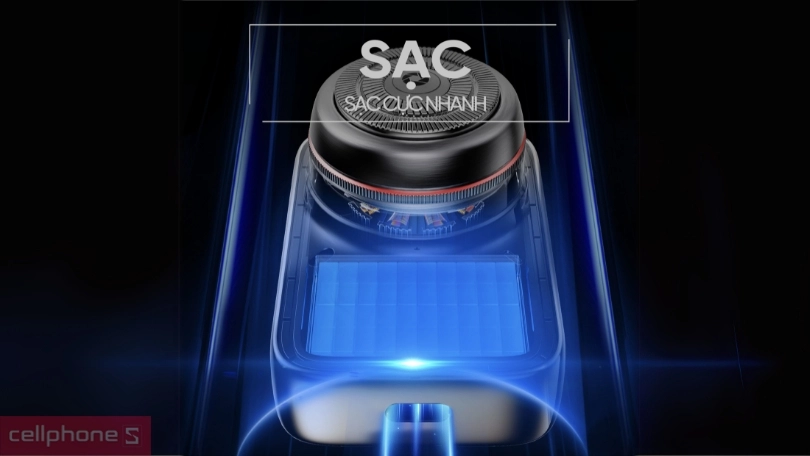 Dung lượng pin trên máy cạo râu Eroc Mini MZDF013