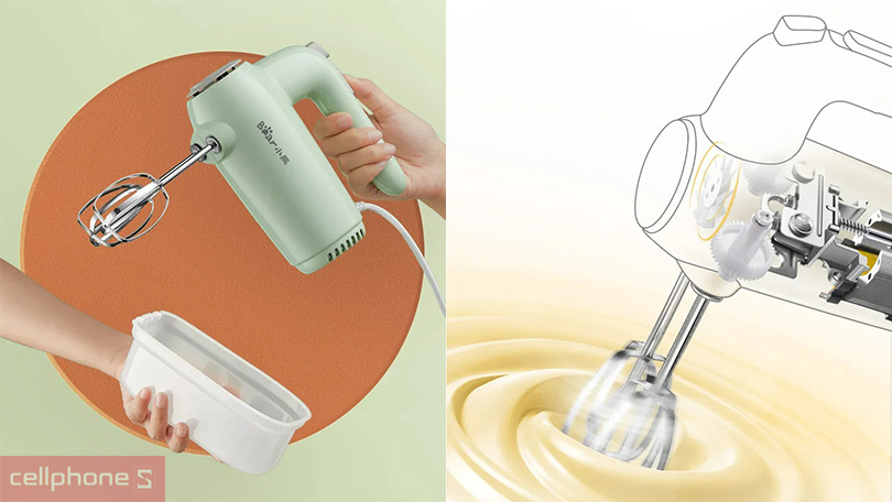 Thiết kế máy đánh trứng cầm tay Bear DDQ-B01F7