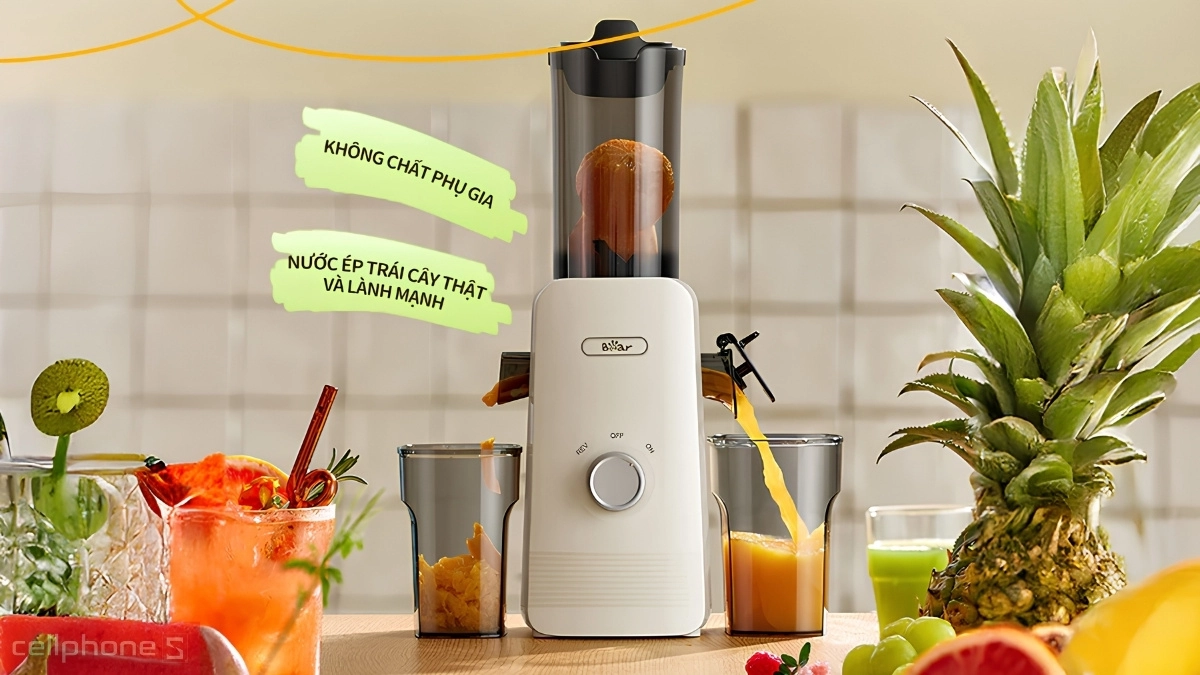Thiết kế nhỏ gọn của máy ép chậm Bear SJ-4H01T