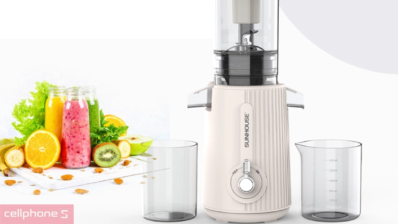 Khả năng tháo lắp, vệ sinh của máy ép chậm Sunhouse SHD5516