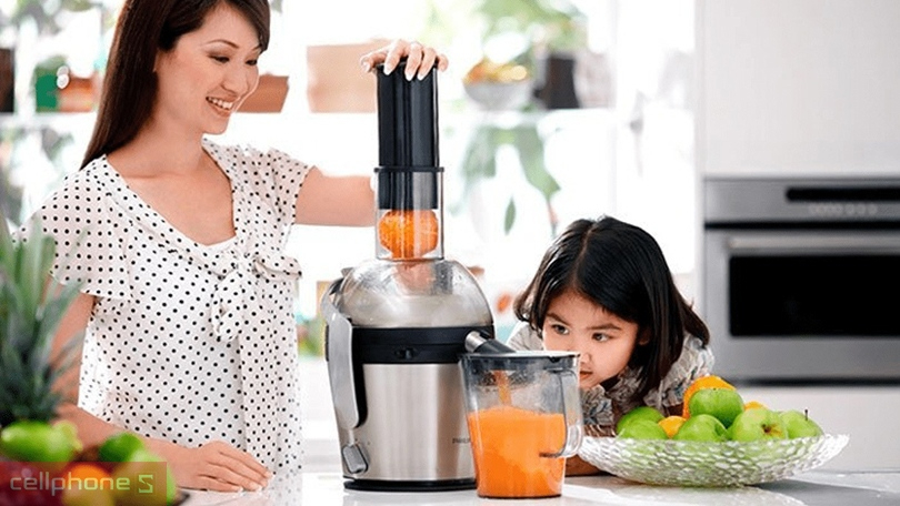 dung tích máy ép nhanh tùy nhu cầu mỗi gia đình