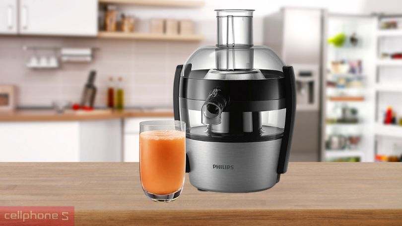 Máy ép trái cây Philips HR1836 - Thiết kế độc đáo, ép sánh mịn